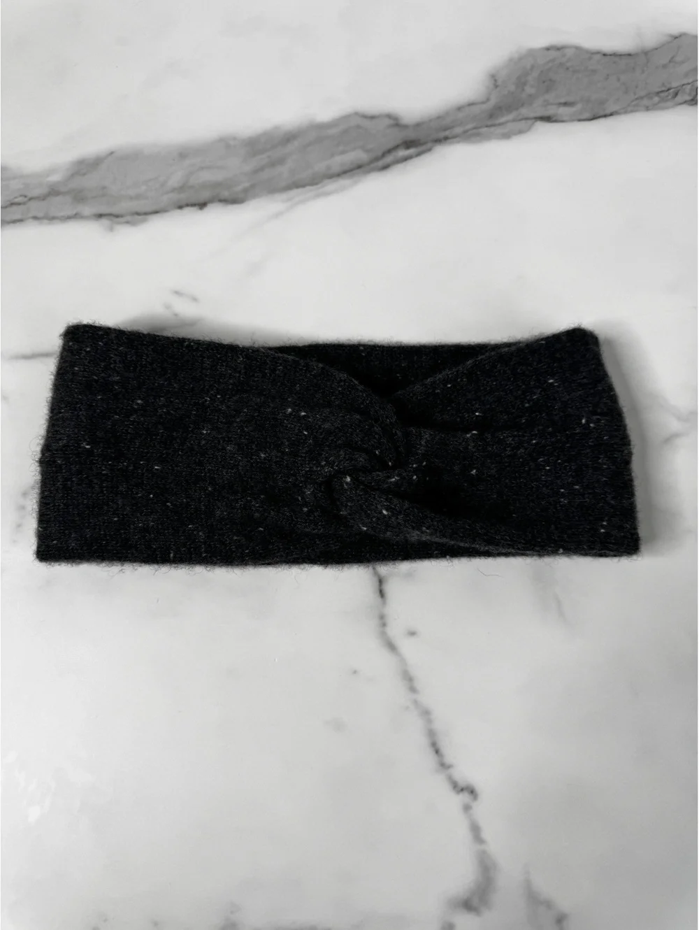 Rag & Bone Cashmere Headband Gray subtle speckled texture